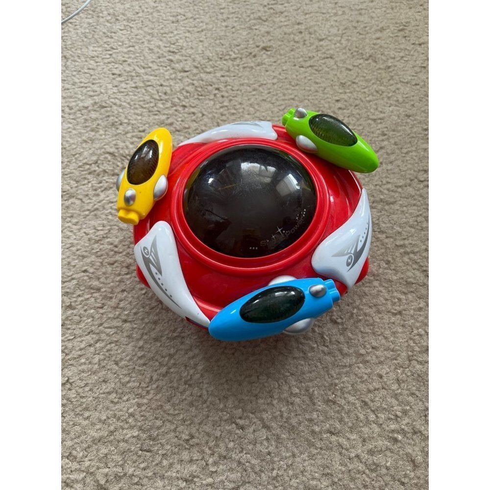 Velocity Toys Magic UFO Battery Operated Kids Bump and Go Toy Saucer flash light